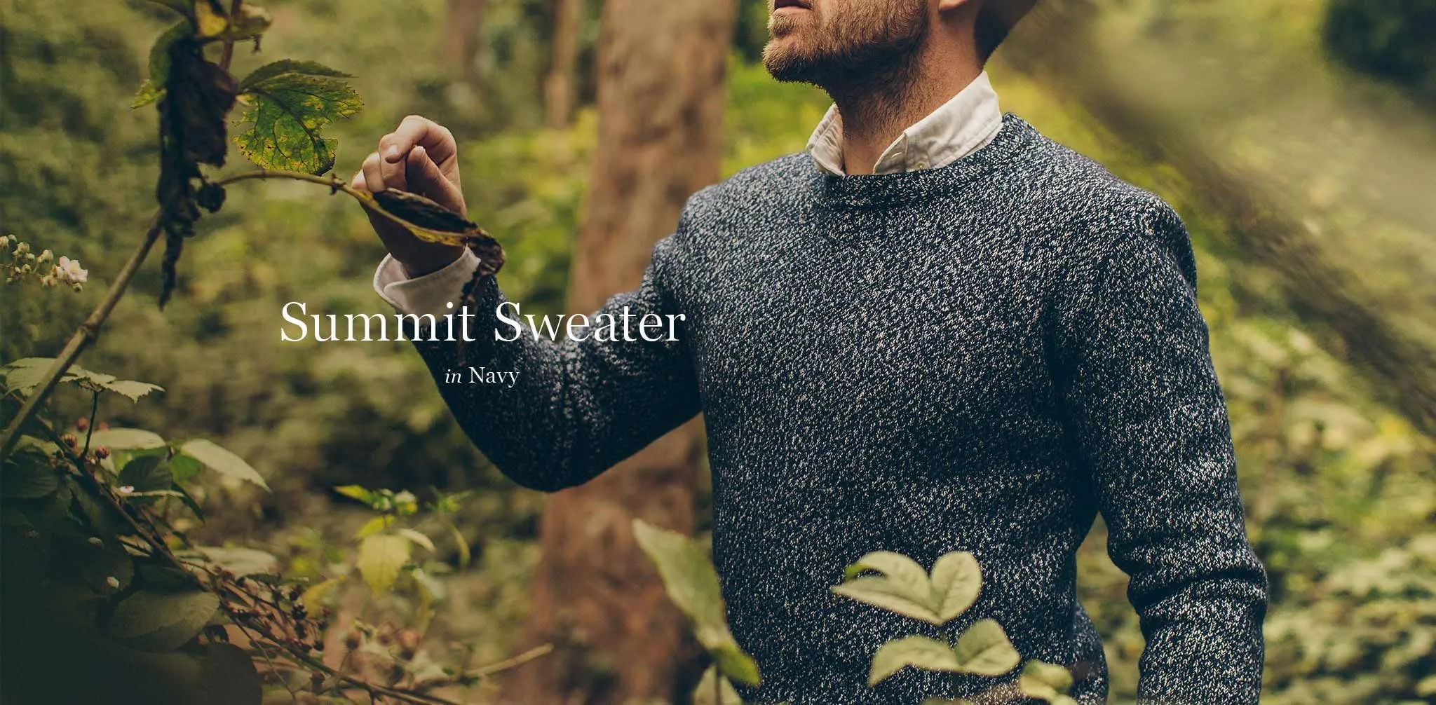 The Summit Sweater in Navy