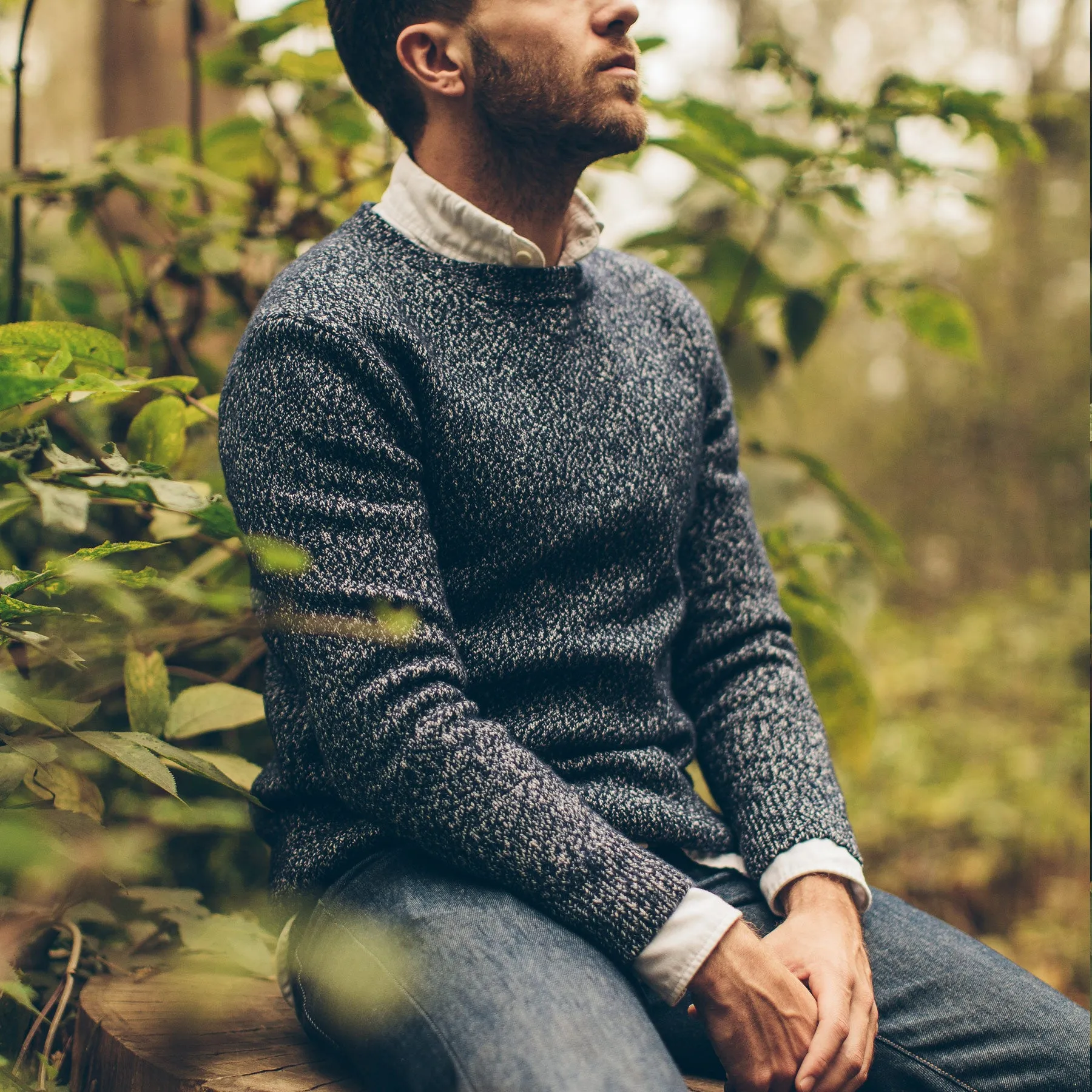 The Summit Sweater in Navy