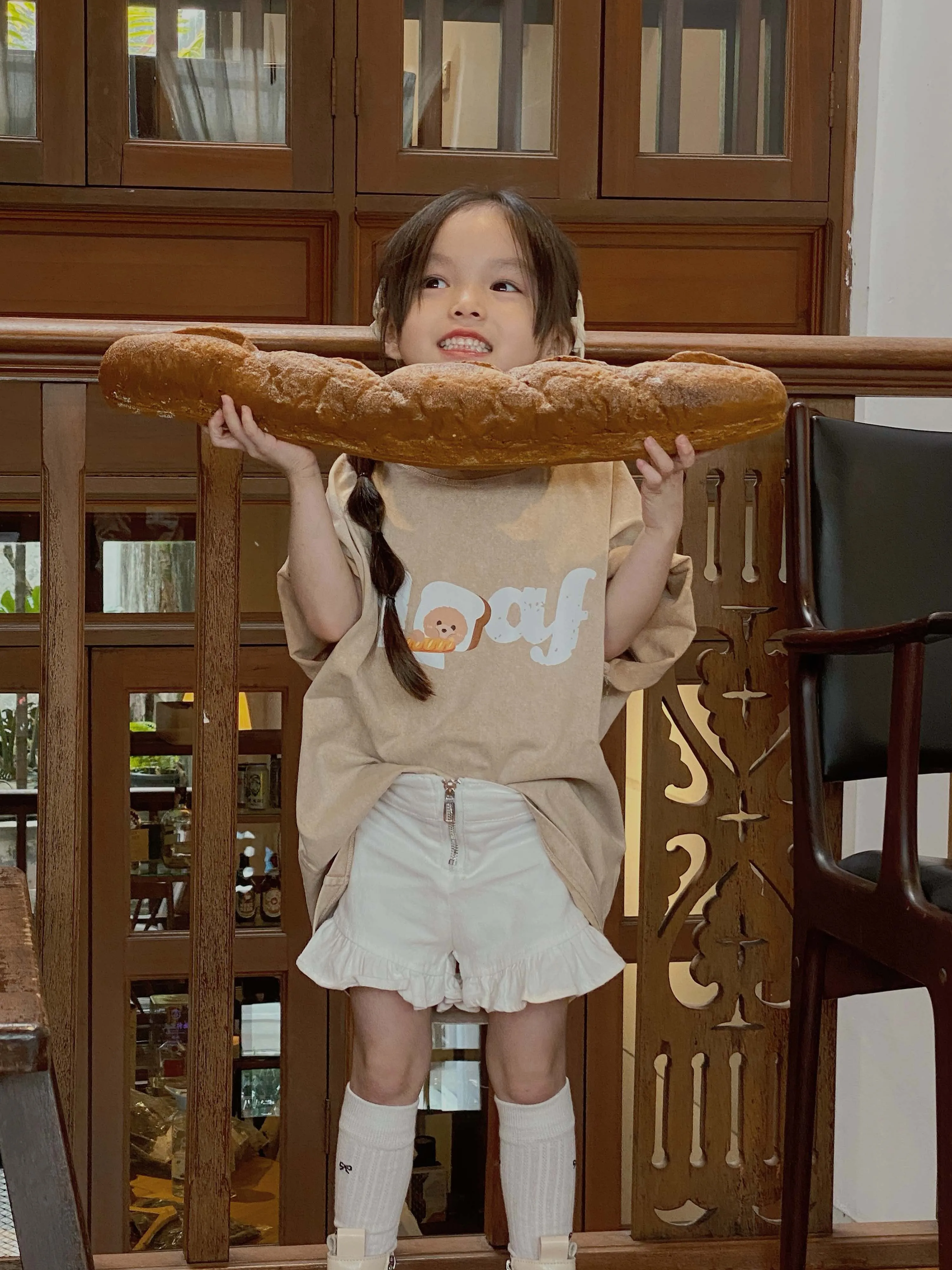 Toast Loaf Kid T-Shirt Collection LIGHT KHAKI