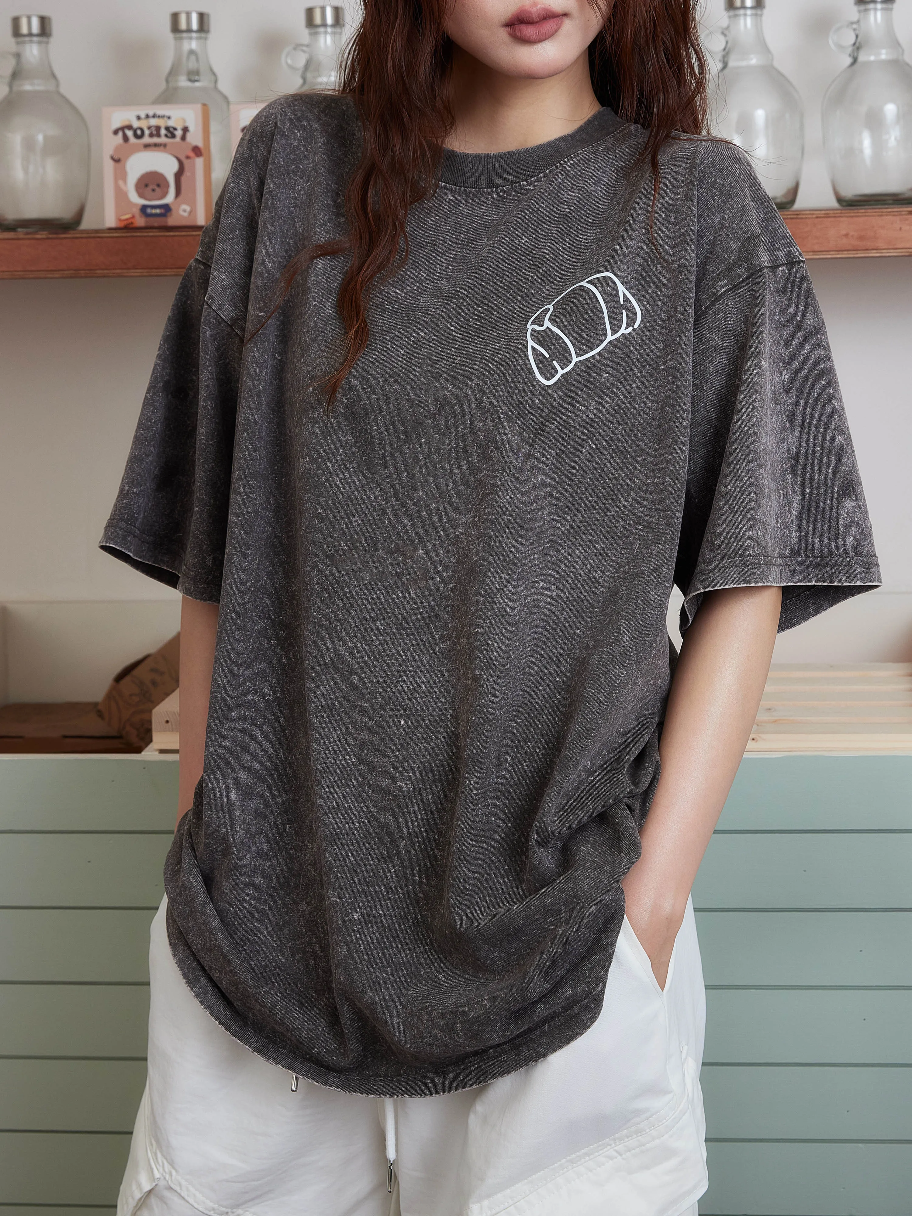 Toast Slogan Adult T-Shirt Collection GREY