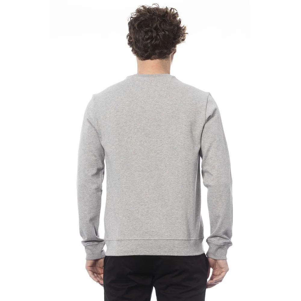 Trussardi Gray Cotton Men Sweater