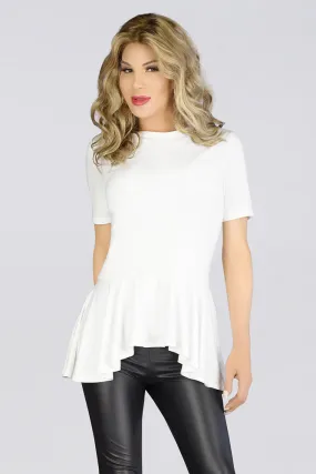 Uber Femme Short Sleeve Peplum Top