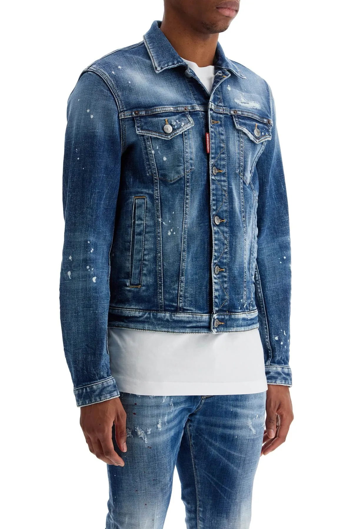 Vintage Effect Denim Jacket