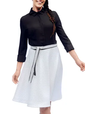 White Organic Cotton A-Skirt RUKIS