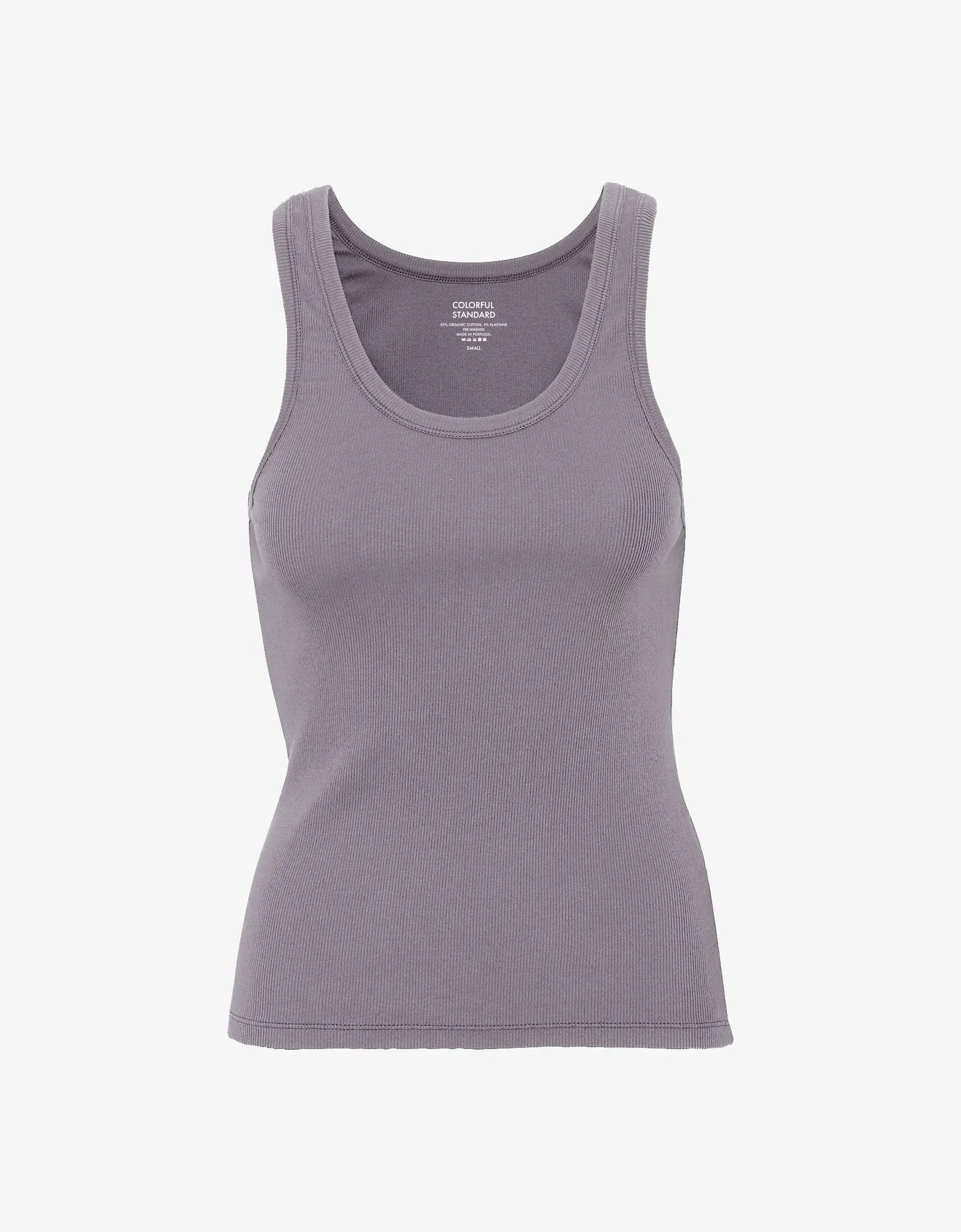 Women Organic Rib Tank Top - Purple Haze