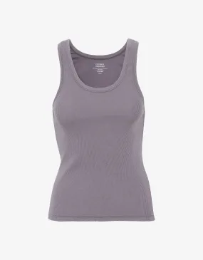 Women Organic Rib Tank Top - Purple Haze